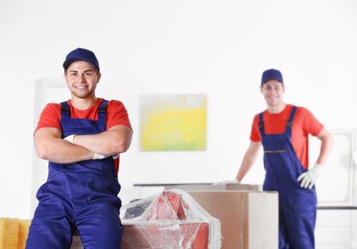 Kensington house removals team planning a local residential move