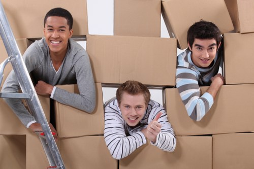 Piano removal equipment and protection used in a Kensington move