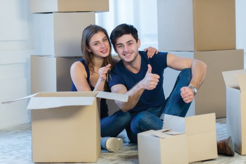Professional removal van Kensington service with secure loading