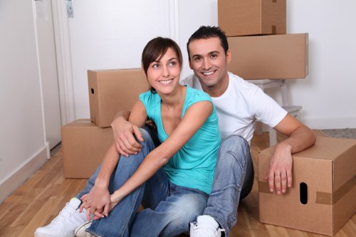 Local moving truck used for flat and office relocations in Kensington