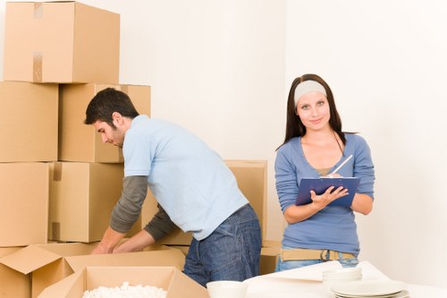 Furniture dismantling and careful handling for a Kensington office relocation