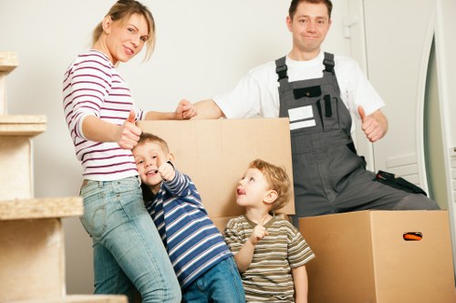 Secure packing of office files and equipment for a Kensington business move